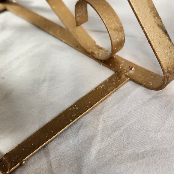 Pinecone Christmas Sleigh Lighted Gold and Christmas Mini Presents Faux Candies - Picture 10 of 13